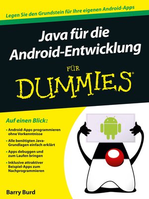 cover image of Java f&uuml;r die Android-Entwicklung f&uuml;r Dummies